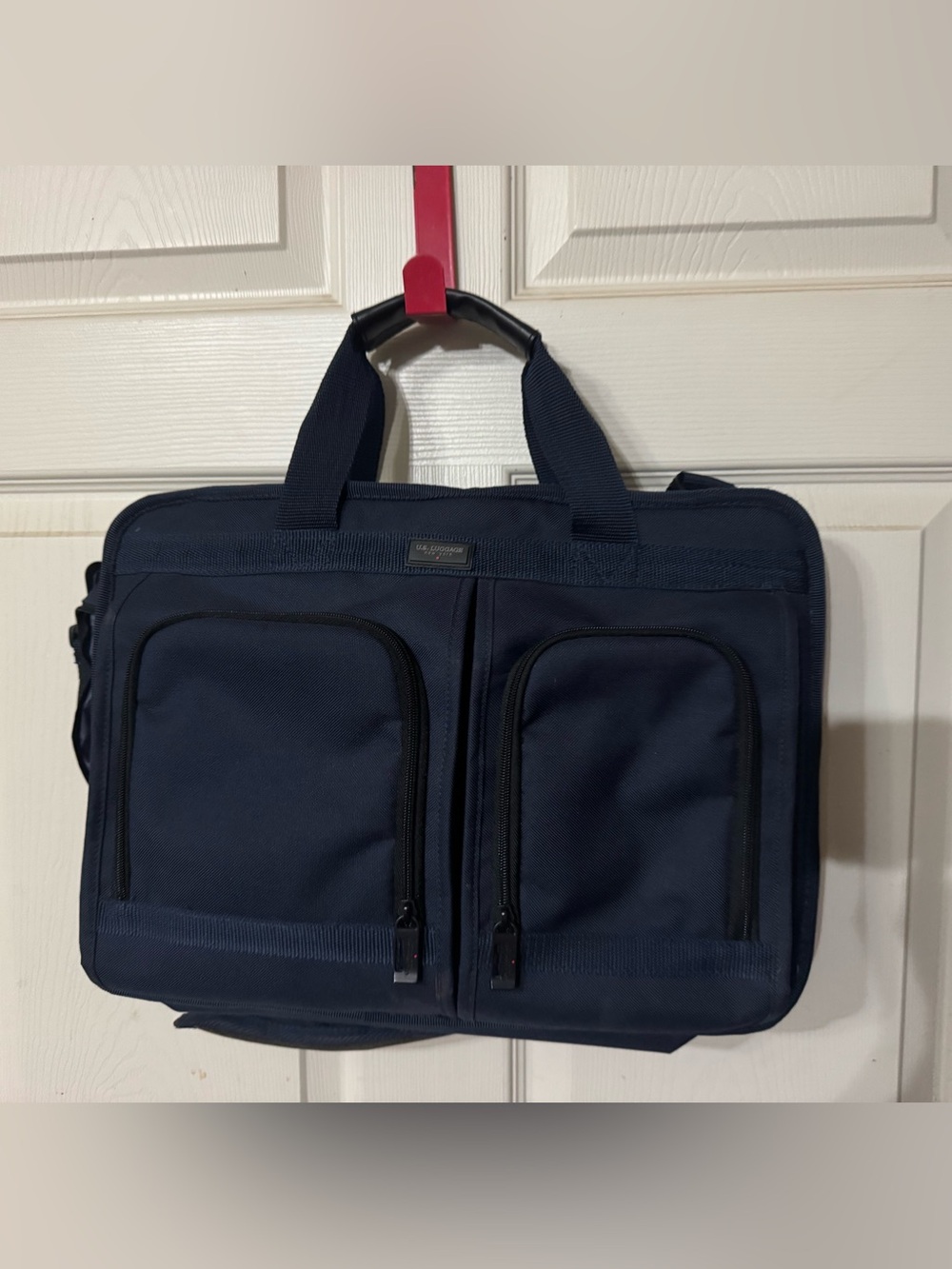 Navy Men's Briefcase Travel Bag